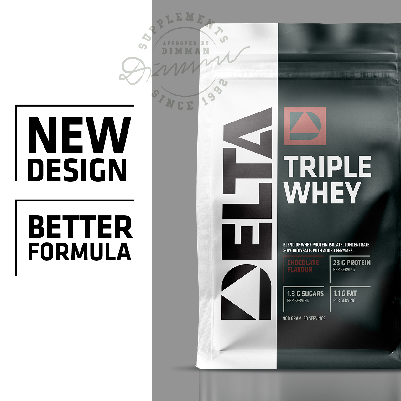 Triple Whey Myseprotein 900 g strawberry