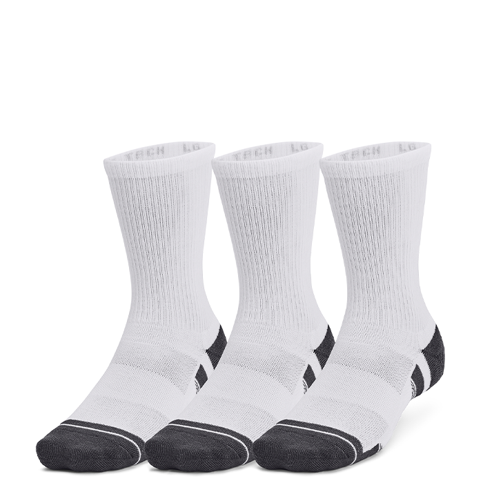 Bilde av Ua Performance Tech 3pk Crew, White