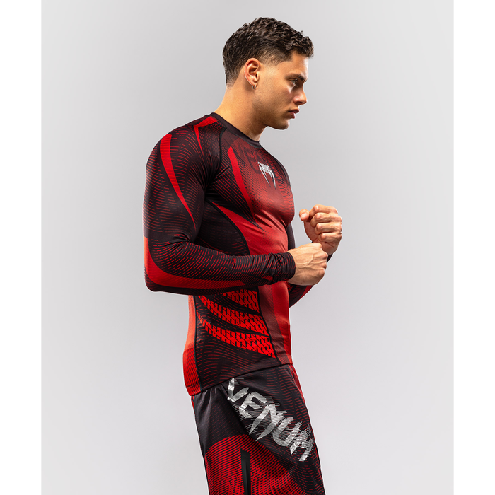 Venum GALACTIC 3.0 Long Sleeve Rashguard Red/Silver