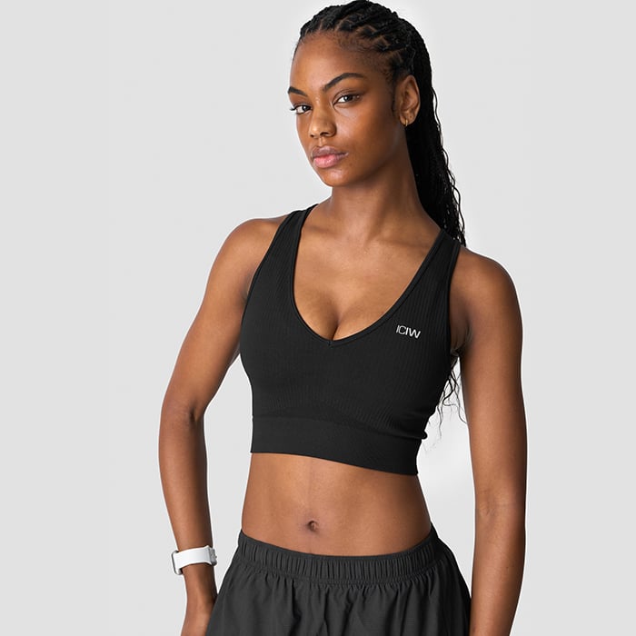 ICANIWILL Ribbet Seamless Cropped Trenings-topp