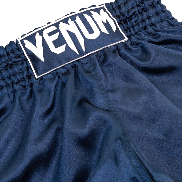 Classic Muay Thai Shorts Bl&aring;/Hvit