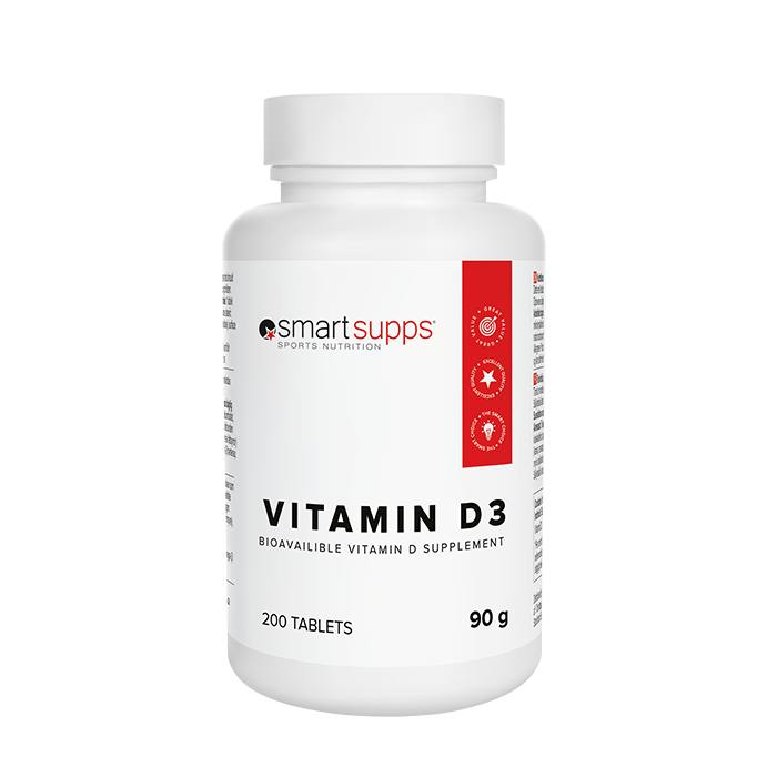 SmartSupps Vitamin D3, 200 tabs