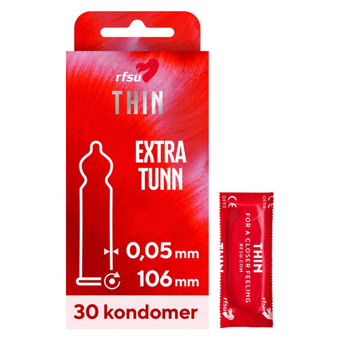 RFSU Thin Tynne Kondomer 30-pakning