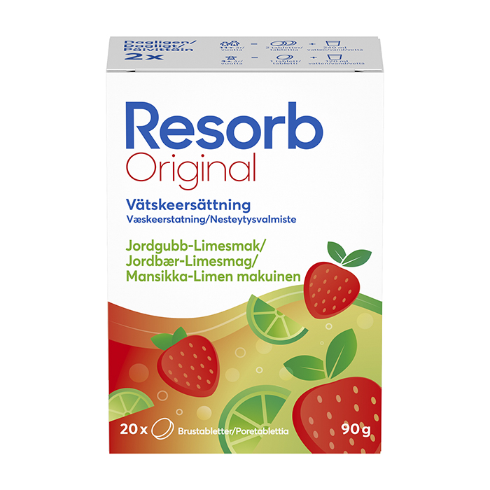 Resorb® Original Jordbær & Lime 20 stk