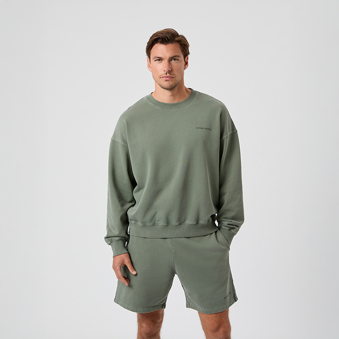 Oversized Sweatshirt Gr&oslash;nn