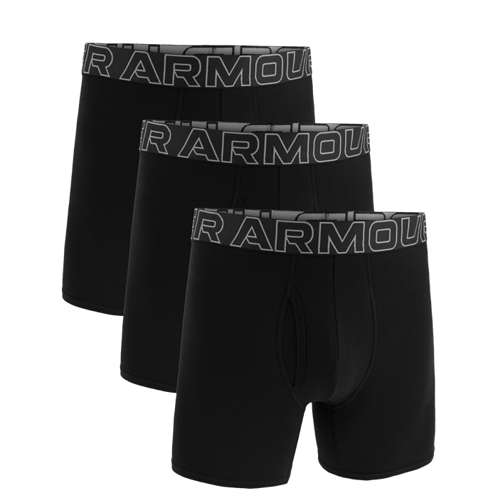 Performance 6in Boxershorts 3-pakk Svart