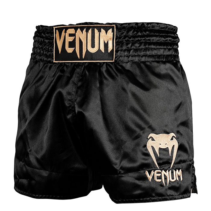 Venum Muay Thai Shorts Classic, Black/Gold