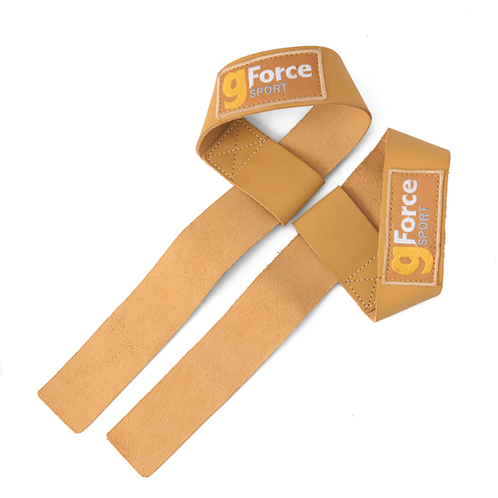 Lifting Straps L&aelig;r Brun