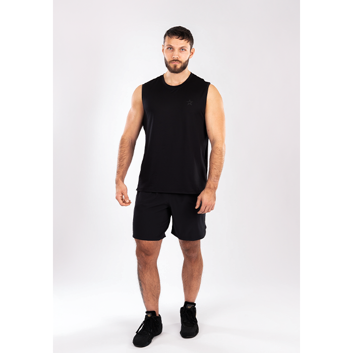 Mesh-topp Svart