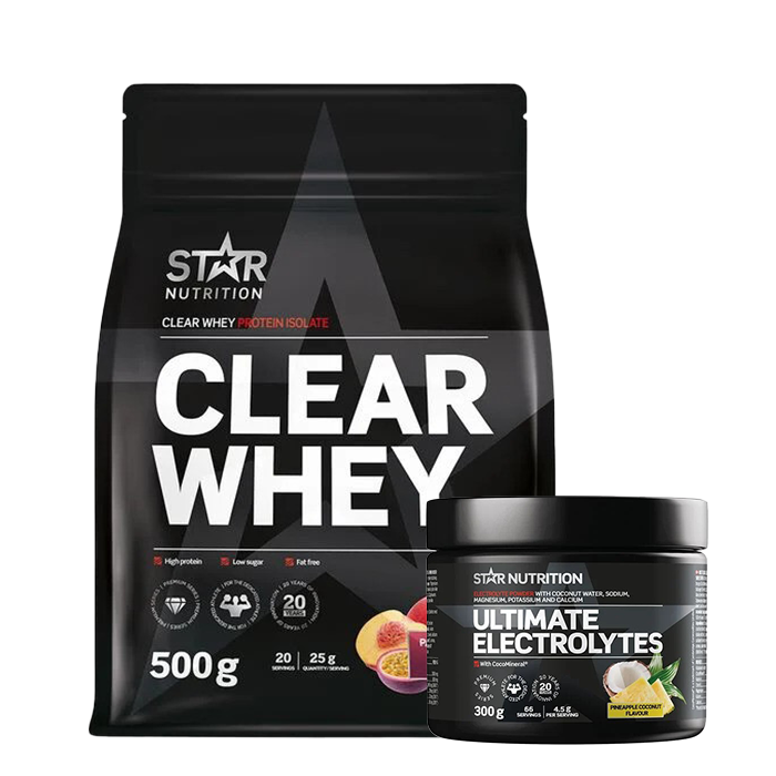 Clear Whey Myseprotein 500 g + Ultimate Electrolytes 300 g