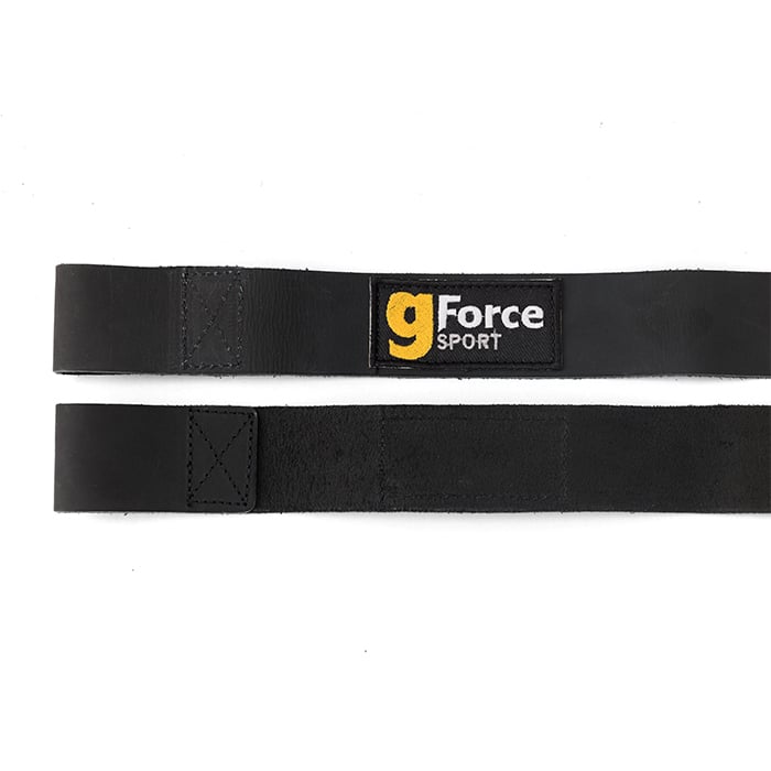 Lifting Straps L&aelig;r Svart
