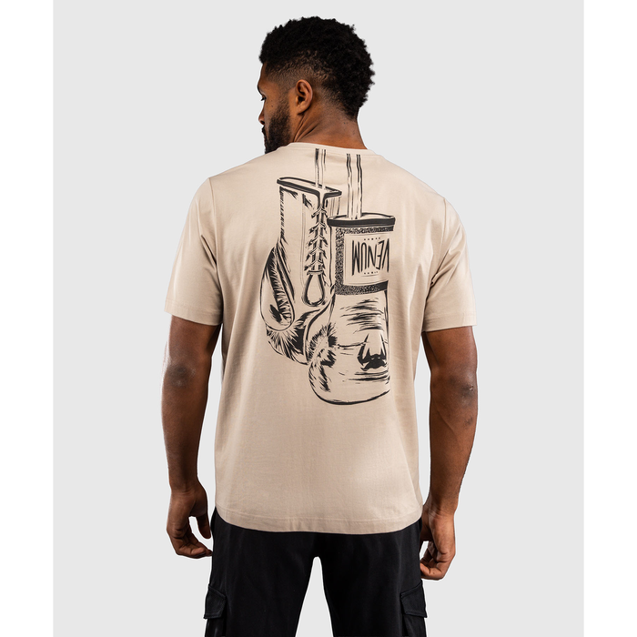 Venum Fight Icon Cotton T-Shirt Beige