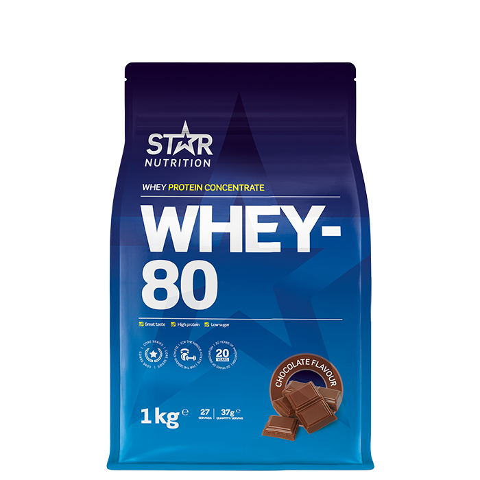 Whey-80 Myseprotein 1 kg