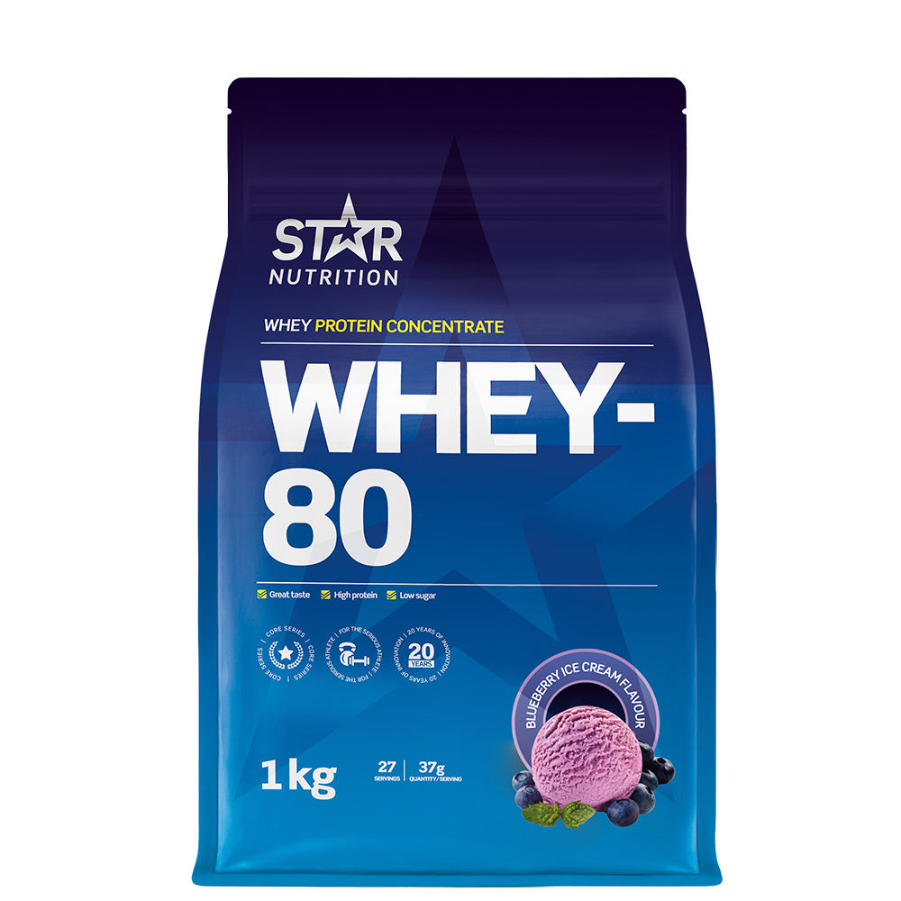 Whey-80 Myseprotein 1 kg