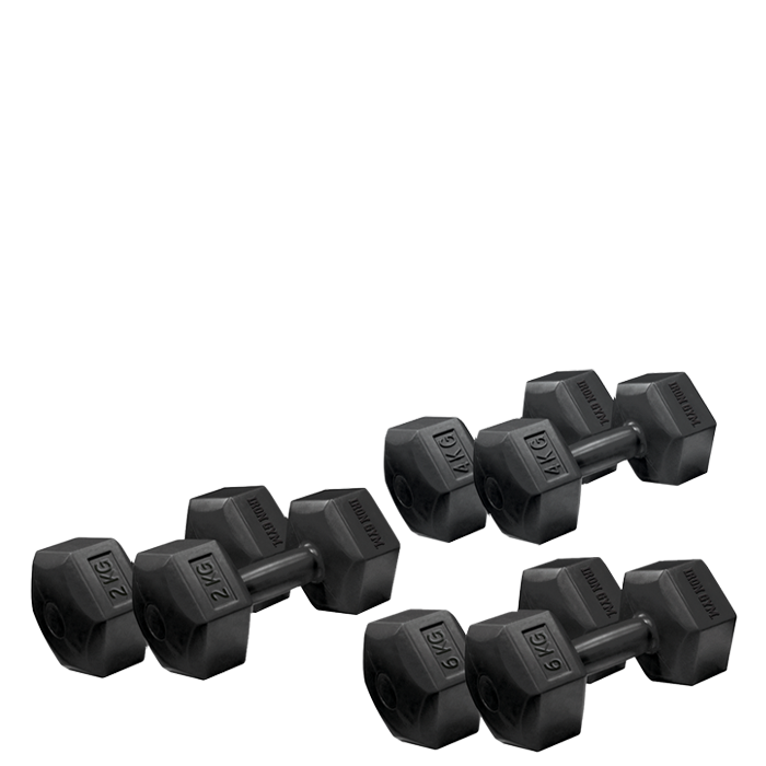 Iron Gym Fixed Hex Dumbbell, Pair