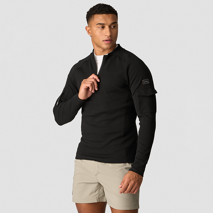 Bilde av Shourai 1/4 Zip Longsleeve, Black