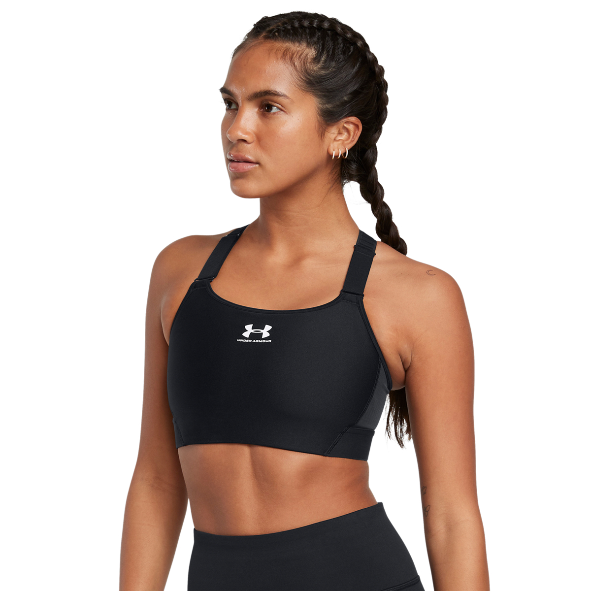 HeatGear High Sports-BH Svart