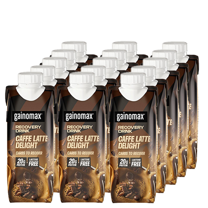 15 x Gainomax Recovery Caffe Latte 250 ml Kort datum