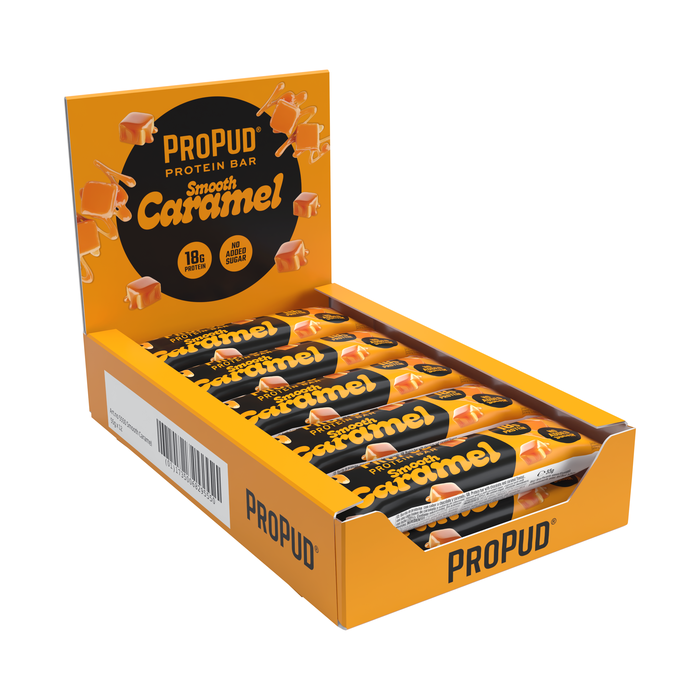 12 x ProPud Protein Bar, 55 g, Smooth Caramel