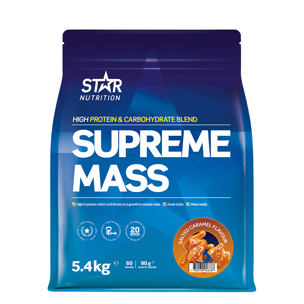 Supreme Mass, 5400 g, Salted Caramel Kort dato
