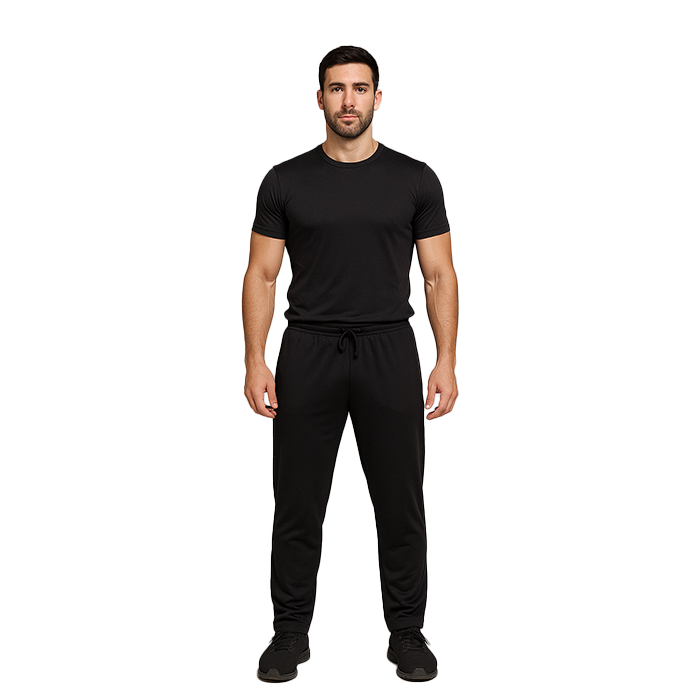 Star Straight Mesh Bukse Svart