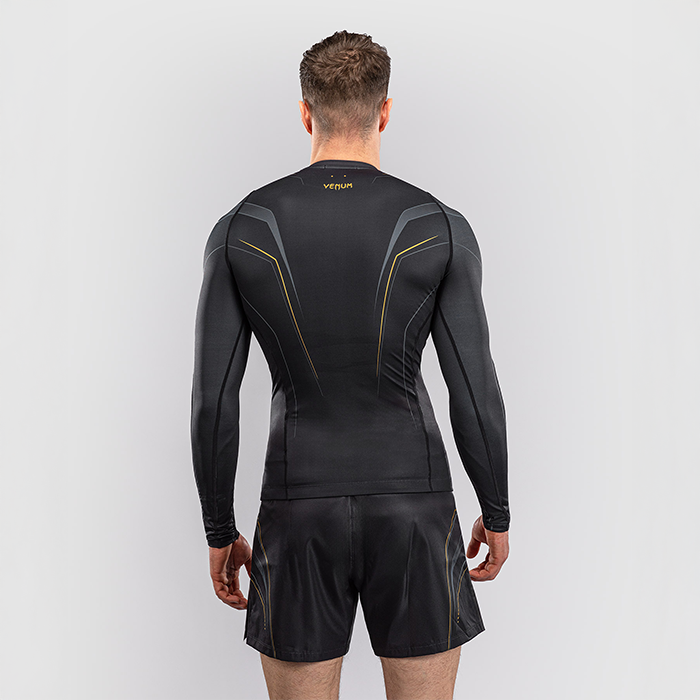 Venum Streamline Langermet Rashguard Svart Gull