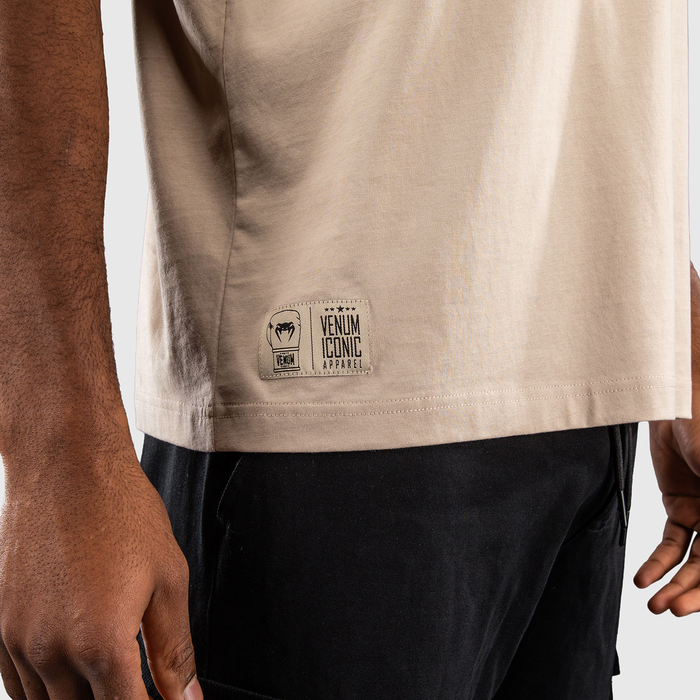Venum Fight Icon Cotton T-Shirt Beige