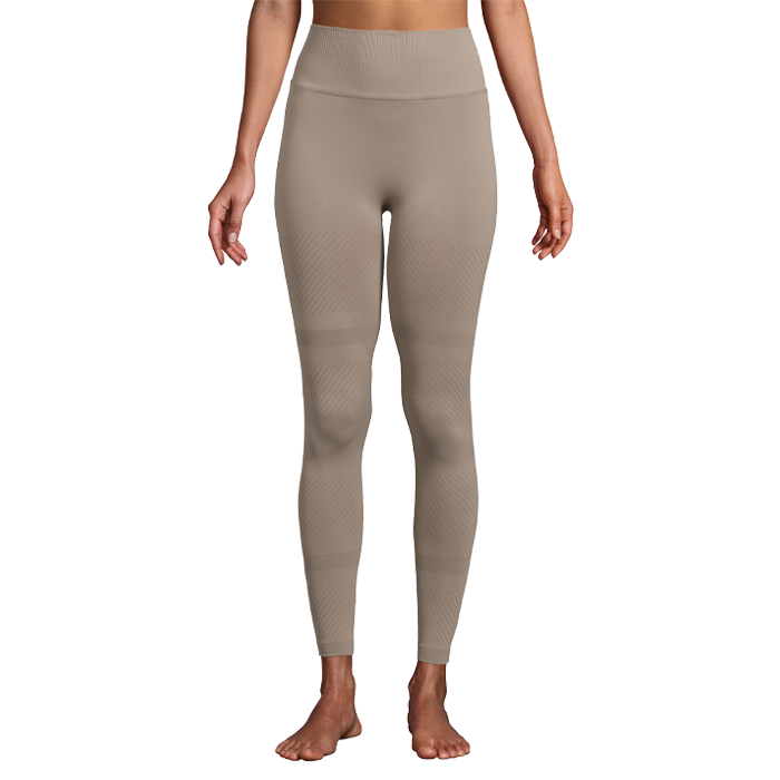 Seamless Blocked Tights, Taupe Grey