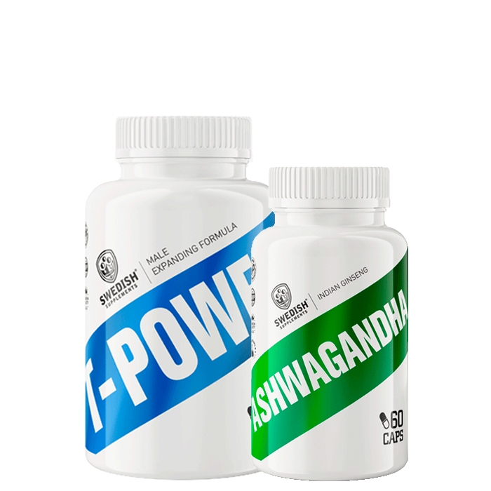 Ashwagandha 60 kapsler + T-Power Testo DAA 200 kapsler