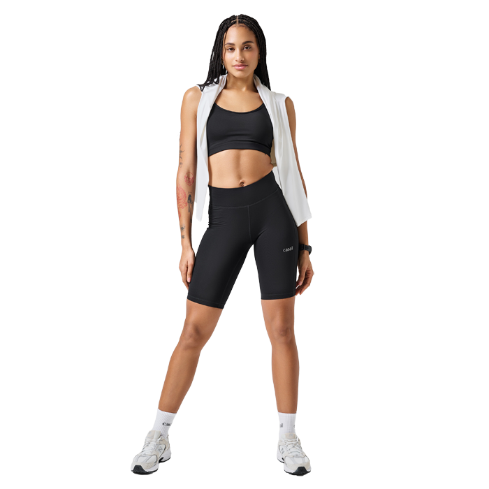 Essential Treningsshorts Høy Midje Svart