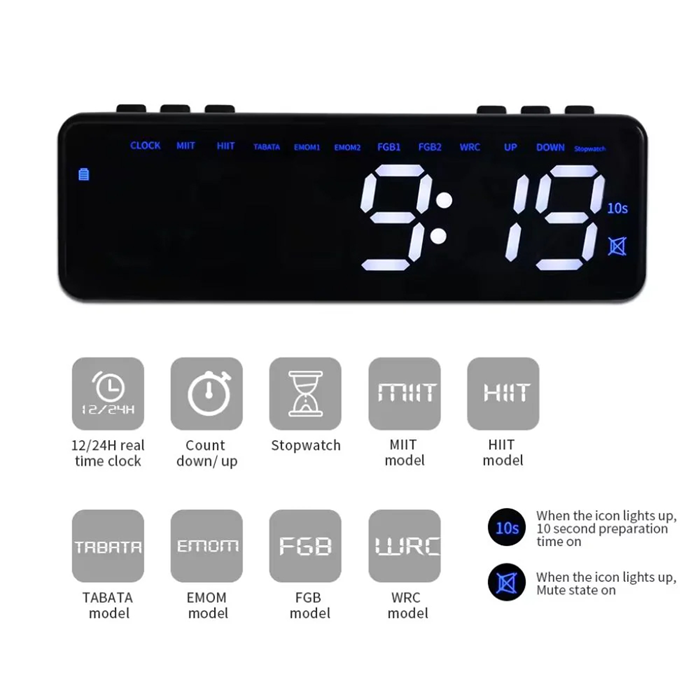 AL Workout Timer Q20 Svart