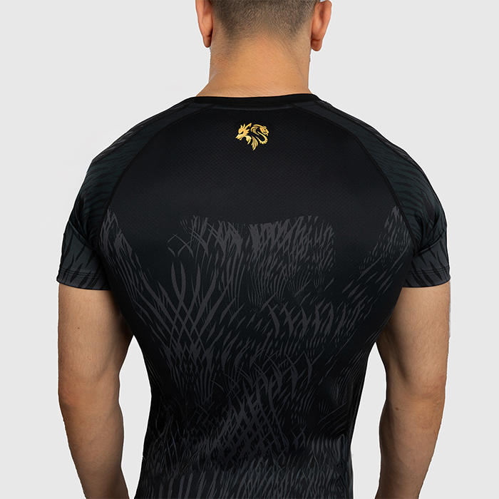 Venum X Chimaev Wild Borz Rashguard Kortermet Svart Gr&aring;