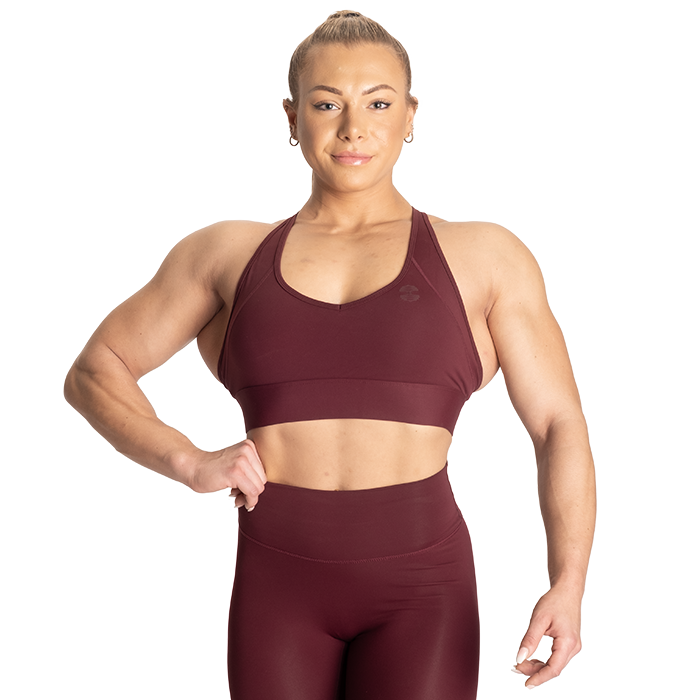 Core Sports Bra, Maroon