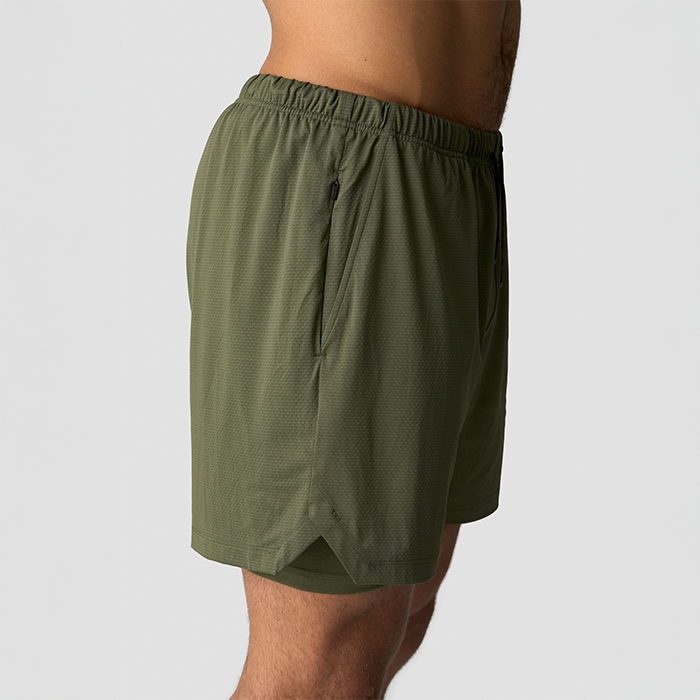 Stride 2-i-1 Shorts Gr&oslash;nn