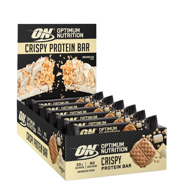 10 x Optimum Protein Crisp Bar, 65 g