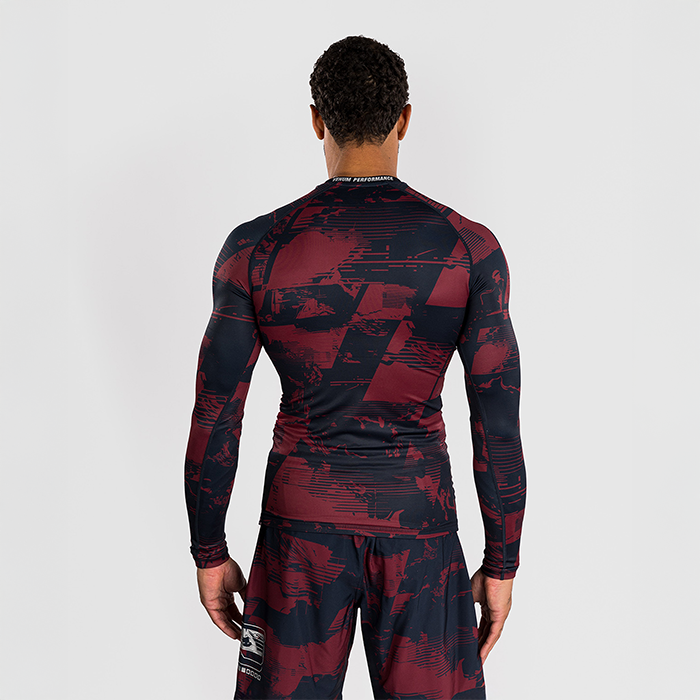 UFC Zenith by Venum Fight Week Rashguard Lang erme Bl&aring; R&oslash;d Gr&aring;