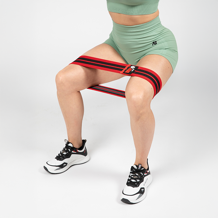 Glute band 3-pack Svart R&oslash;d Gr&aring;