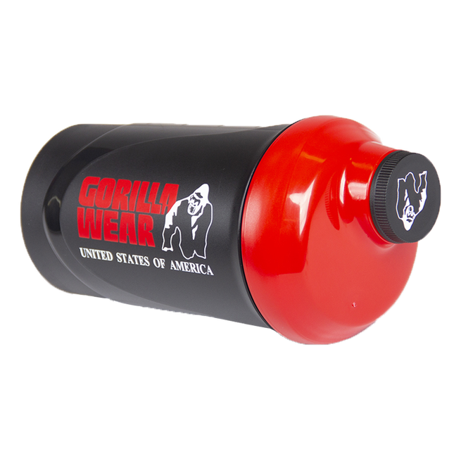 Gorilla Wear Wave Shaker Svart/R&oslash;d 600 ml