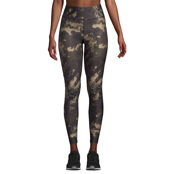 Printed Sport Tights, Boost Green