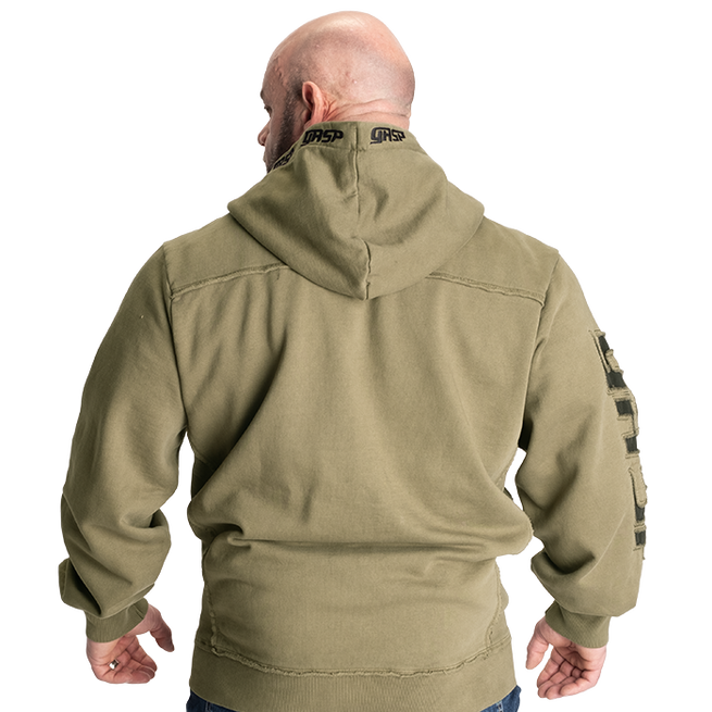 Pro Gym Hoodie Acid Wash Gr&oslash;nn
