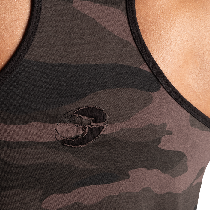 Vintage T-Back Linne M&oslash;rk Camouflage