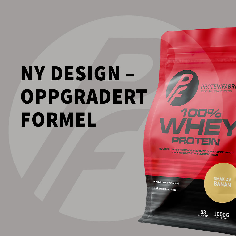 100% Whey 1 kg jordgubb