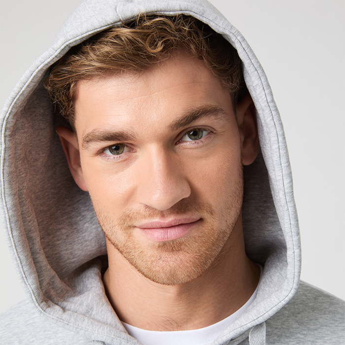 Centre Zip Hoodie Gr&aring;