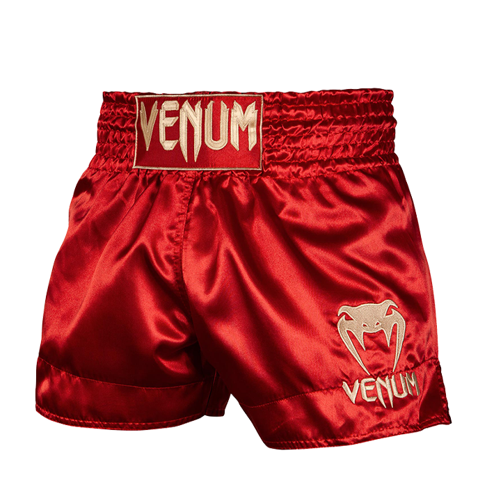 Classic Muay Thai Shorts Rød/Gull