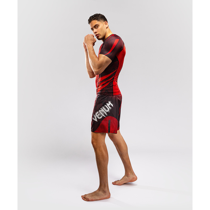 Venum GALACTIC 3.0 Short Sleeve Rashguard Red/Silver