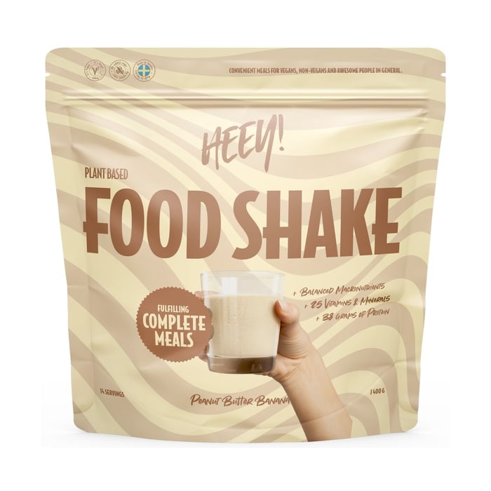 Vegansk Food Shake M&aring;ltidsers&auml;ttning 1400 g jordnotssmor_banan