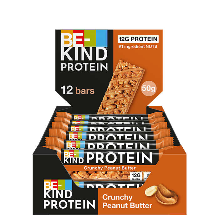 12 x Protein Bar 50 g Crunchy Pean&oslash;ttsm&oslash;r