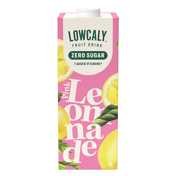 Lowcaly Fruktdrikk 1000 ml pink_lemonade