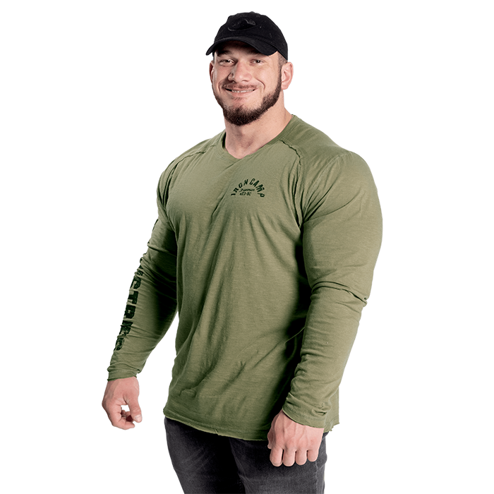 Throwback LS Tee, Wash Green