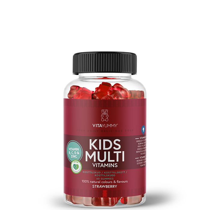 Multivitamin Barn 60 Gummies Jordbær